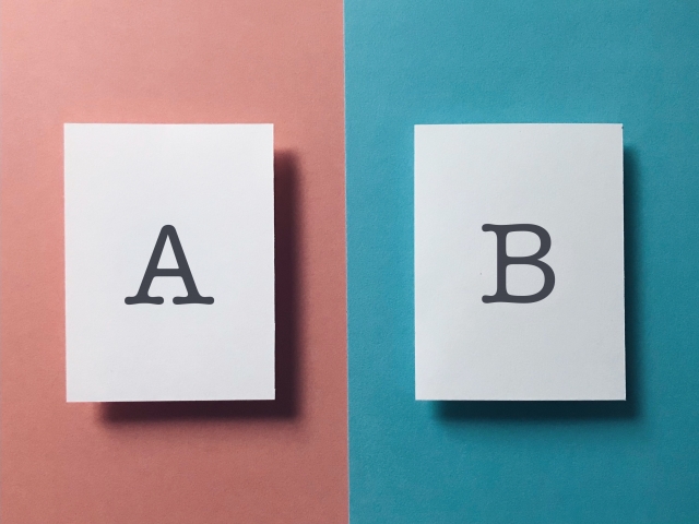 2択のイメージ　A or B