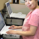 パソコンを使った入力作業も行っています。